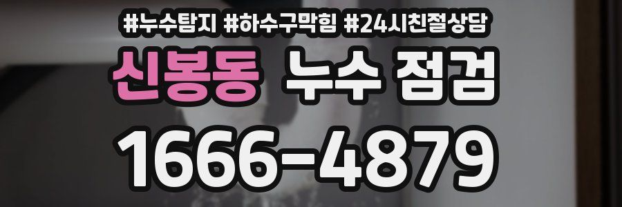 신봉동 누수 점검
