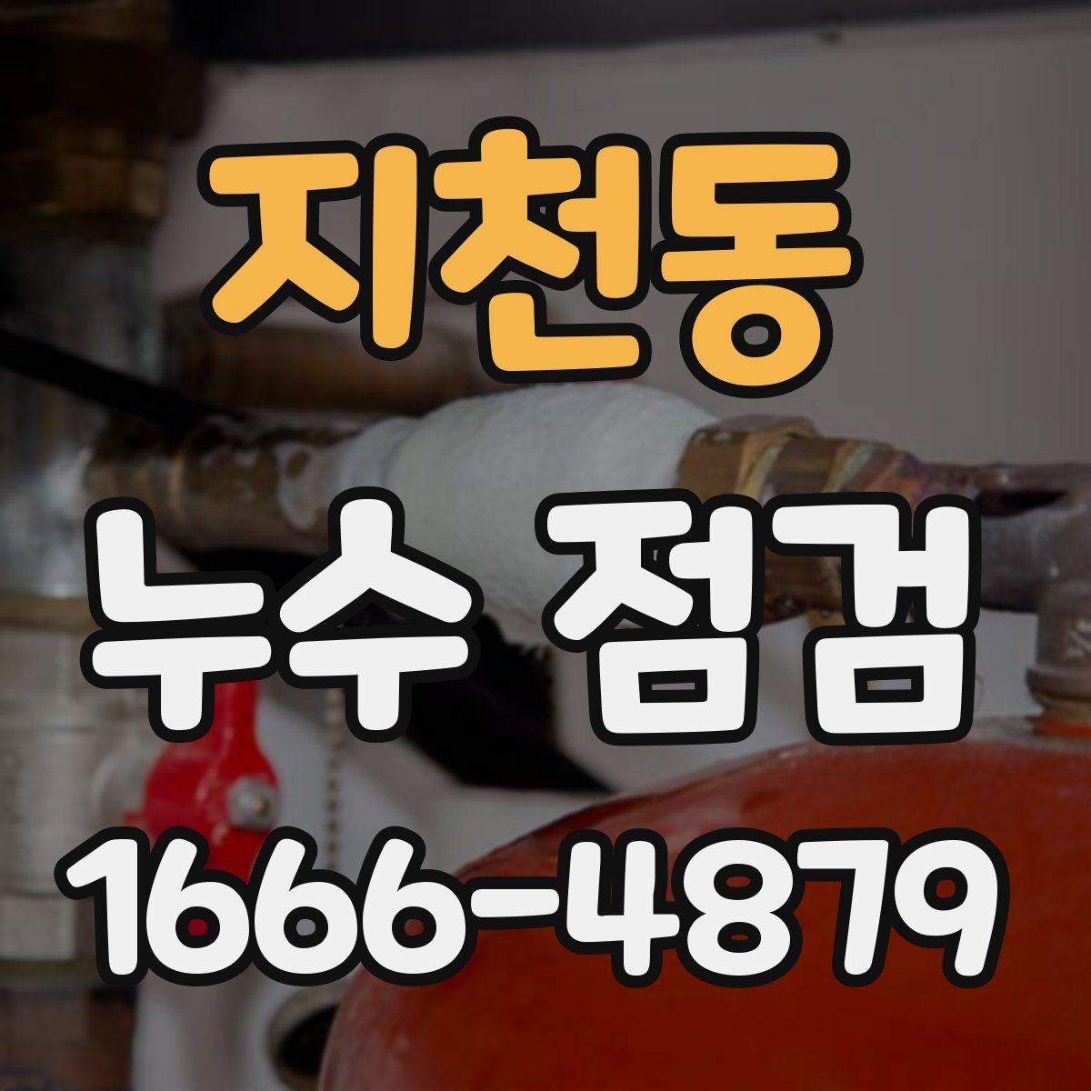 지천동 누수 점검