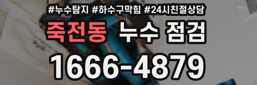 죽전동 누수 점검