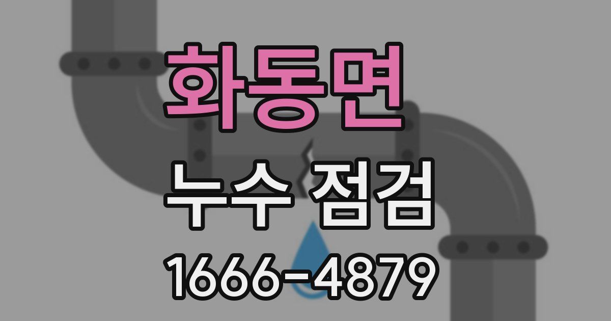 화동면 누수 점검