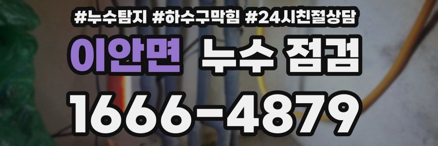 이안면 누수 점검