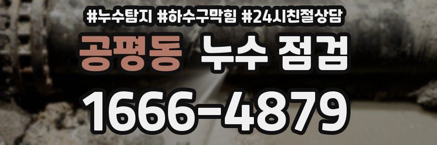 공평동 누수 점검