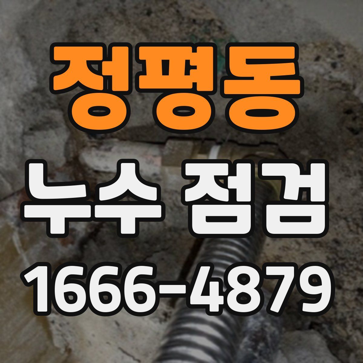 정평동 누수 점검