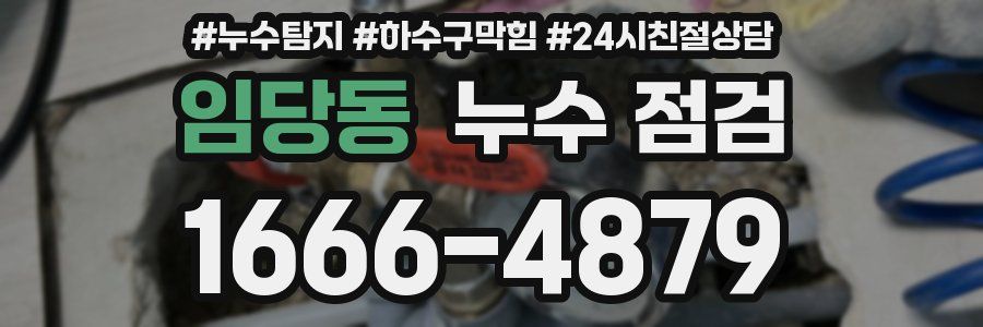 임당동 누수 점검