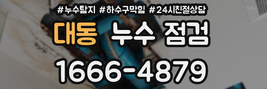 대동 누수 점검