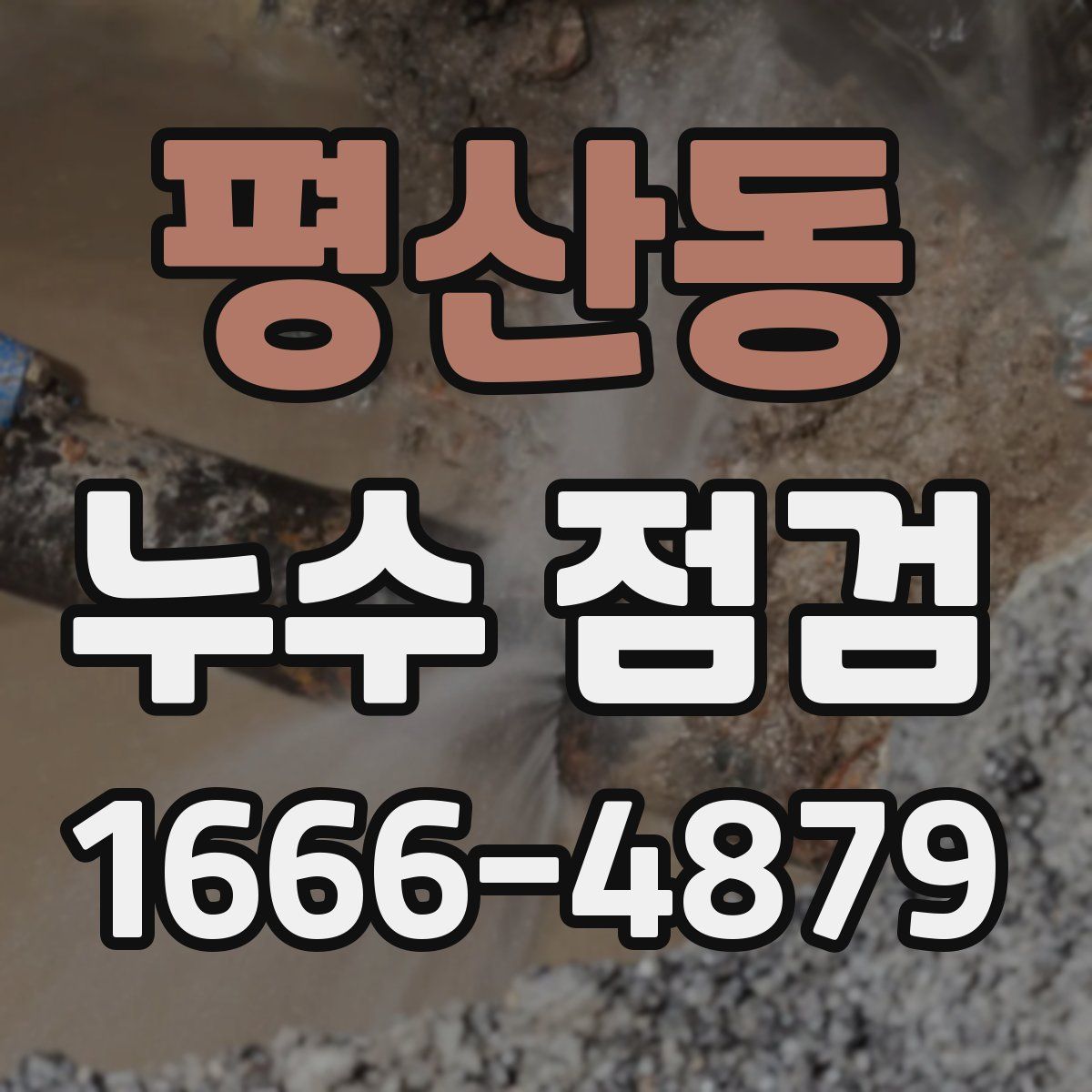 평산동 누수 점검