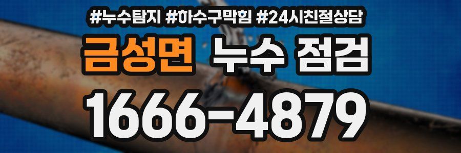 금성면 누수 점검