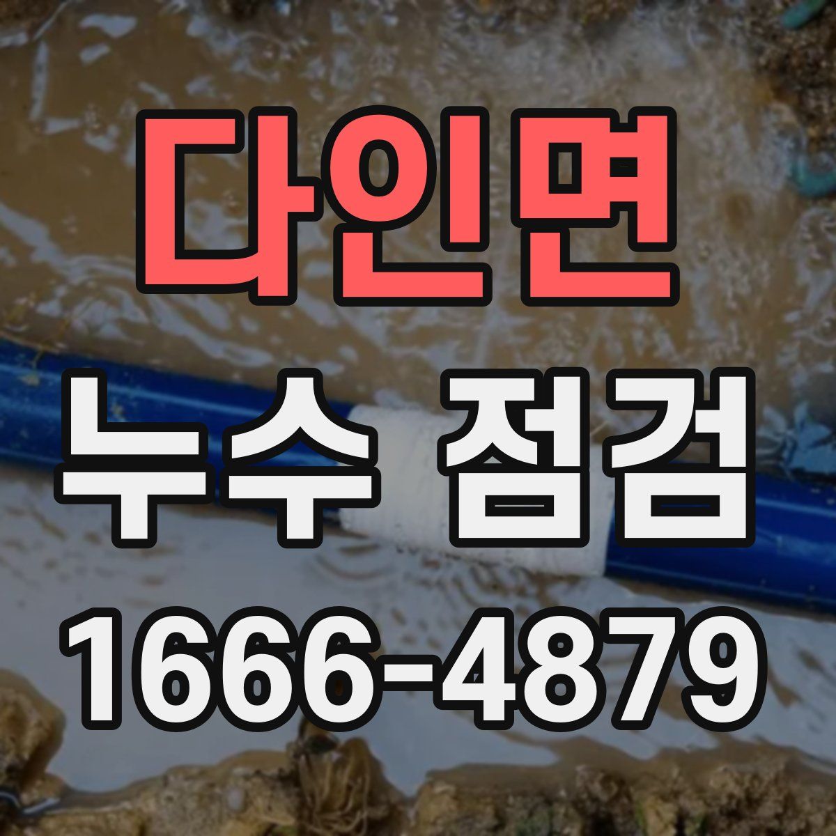 다인면 누수 점검