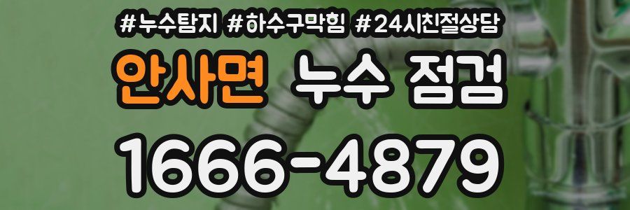 안사면 누수 점검