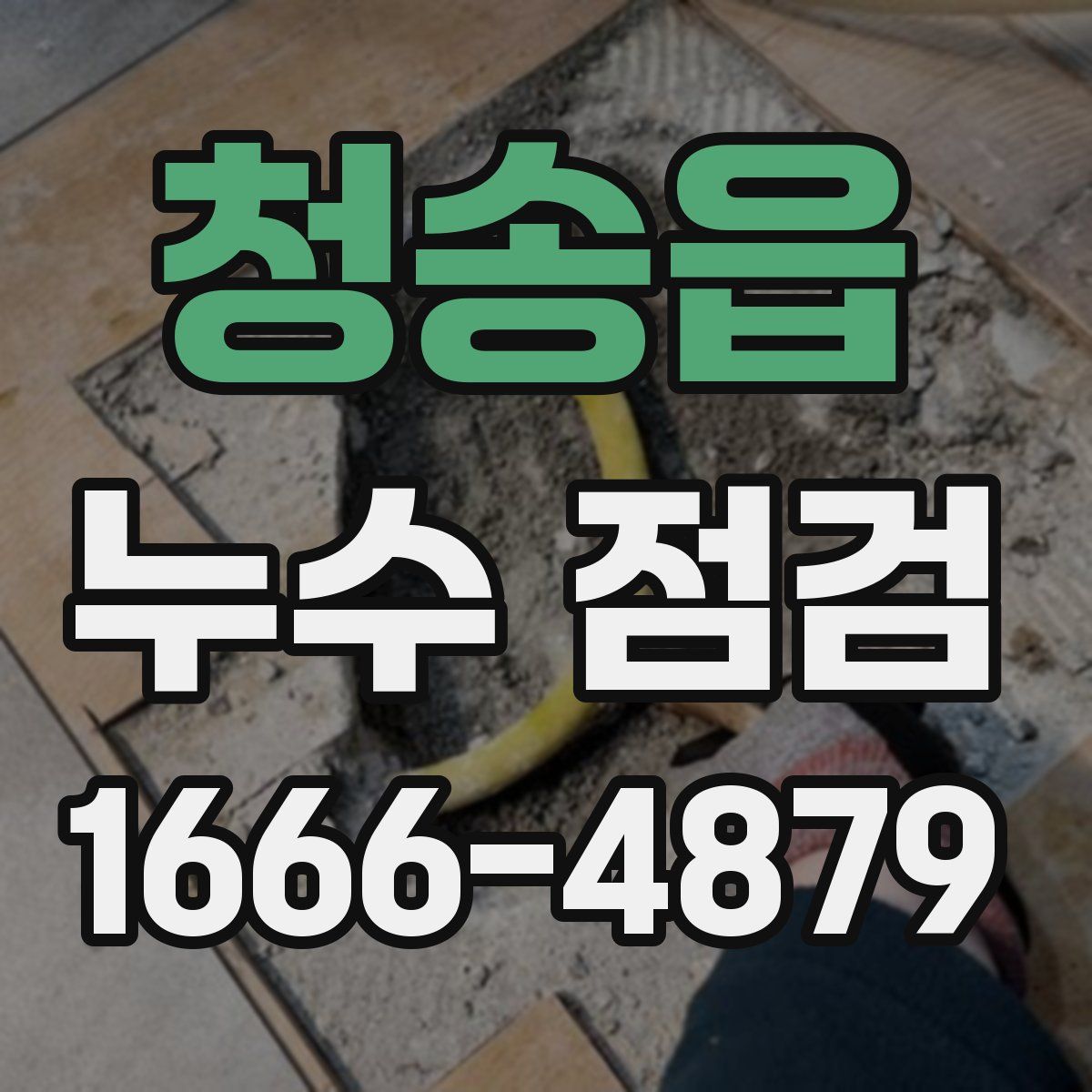 청송읍 누수 점검