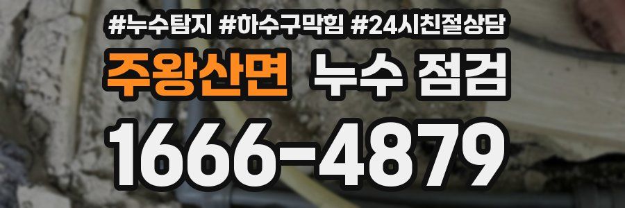 주왕산면 누수 점검