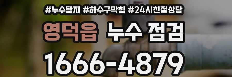 영덕읍 누수 점검