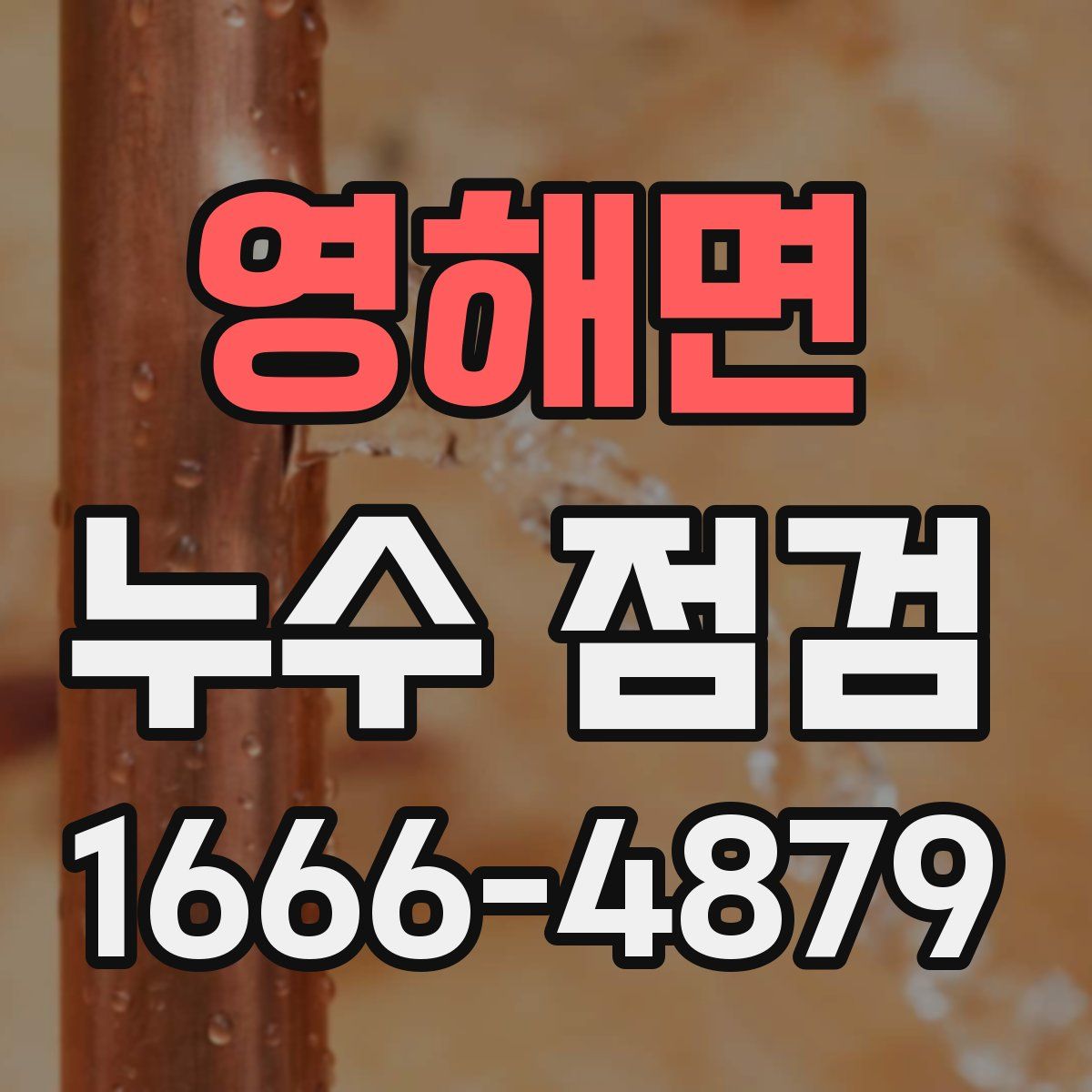 영해면 누수 점검