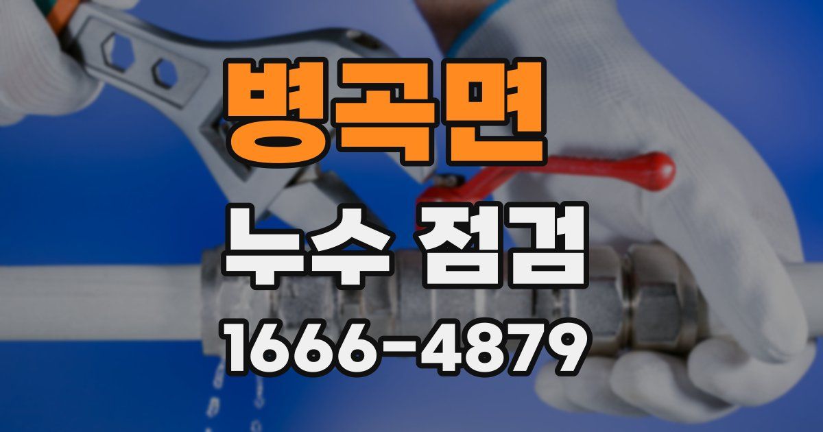 병곡면 누수 점검