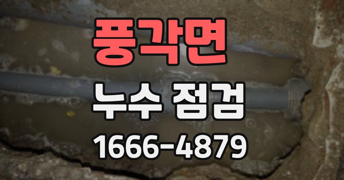 풍각면 누수 점검