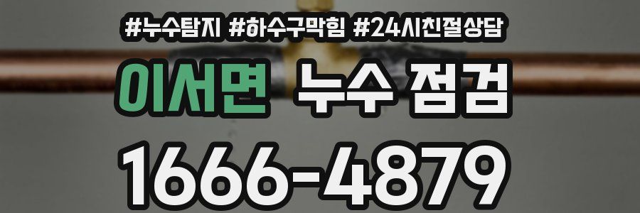 이서면 누수 점검
