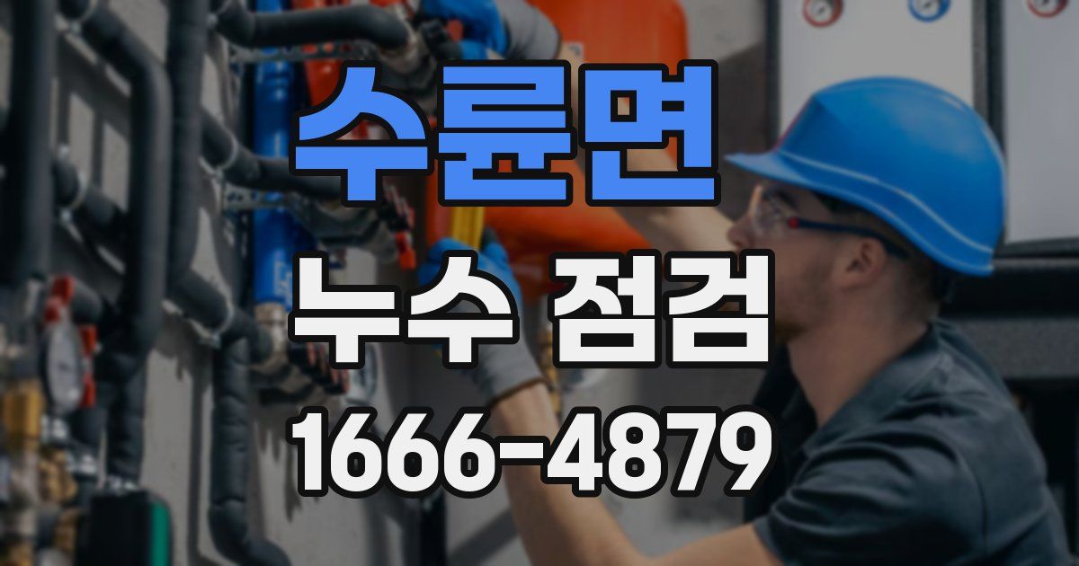 수륜면 누수 점검