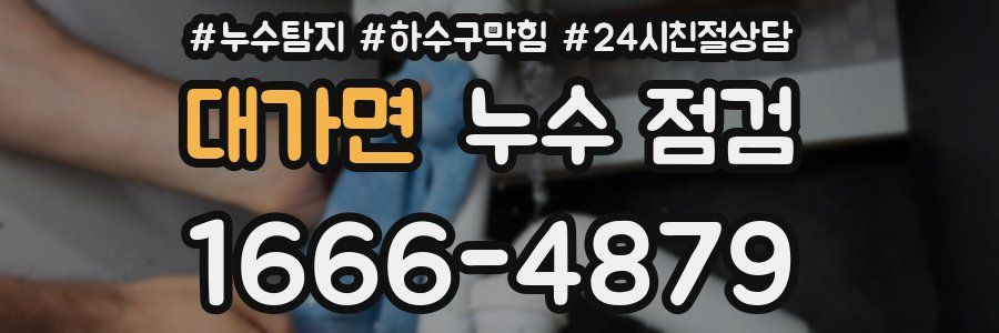 대가면 누수 점검