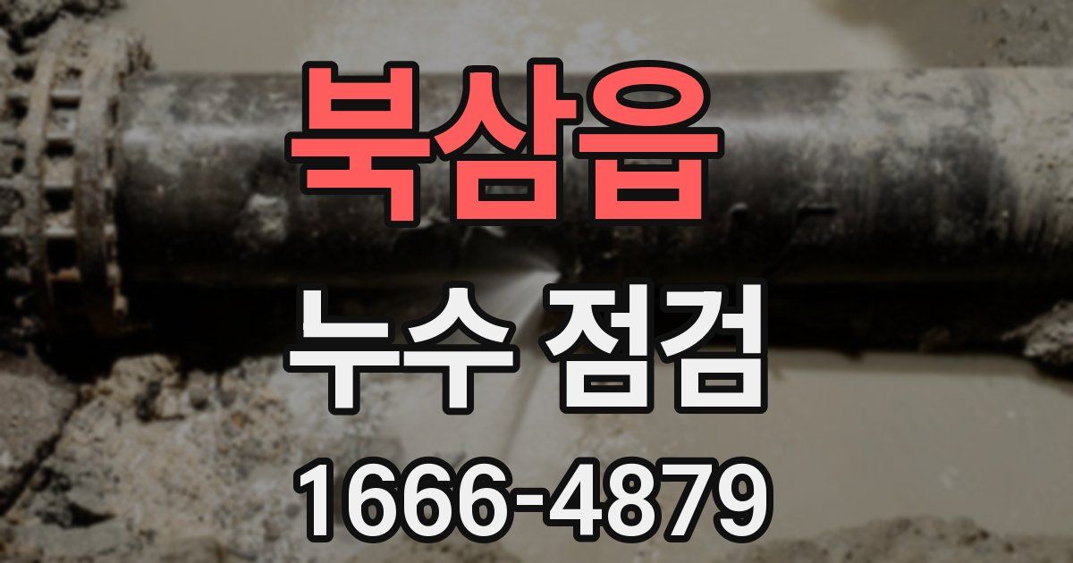북삼읍 누수 점검