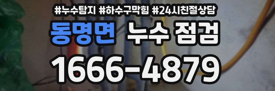 동명면 누수 점검