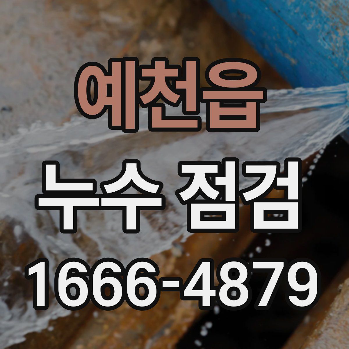 예천읍 누수 점검
