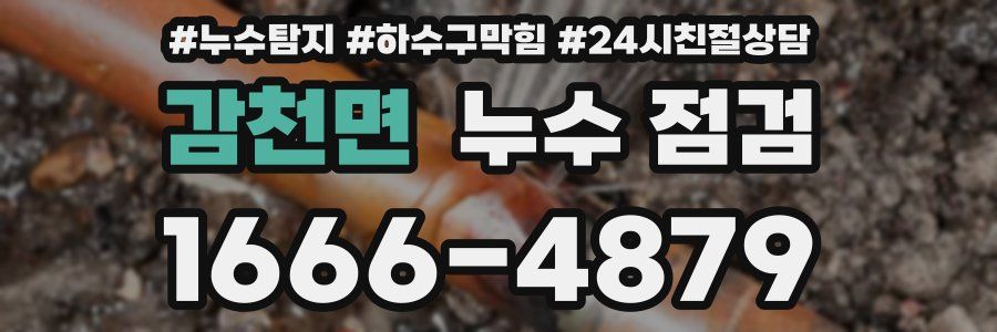 감천면 누수 점검