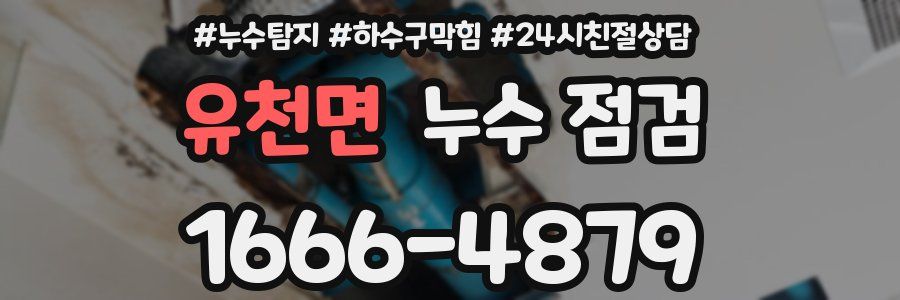 유천면 누수 점검