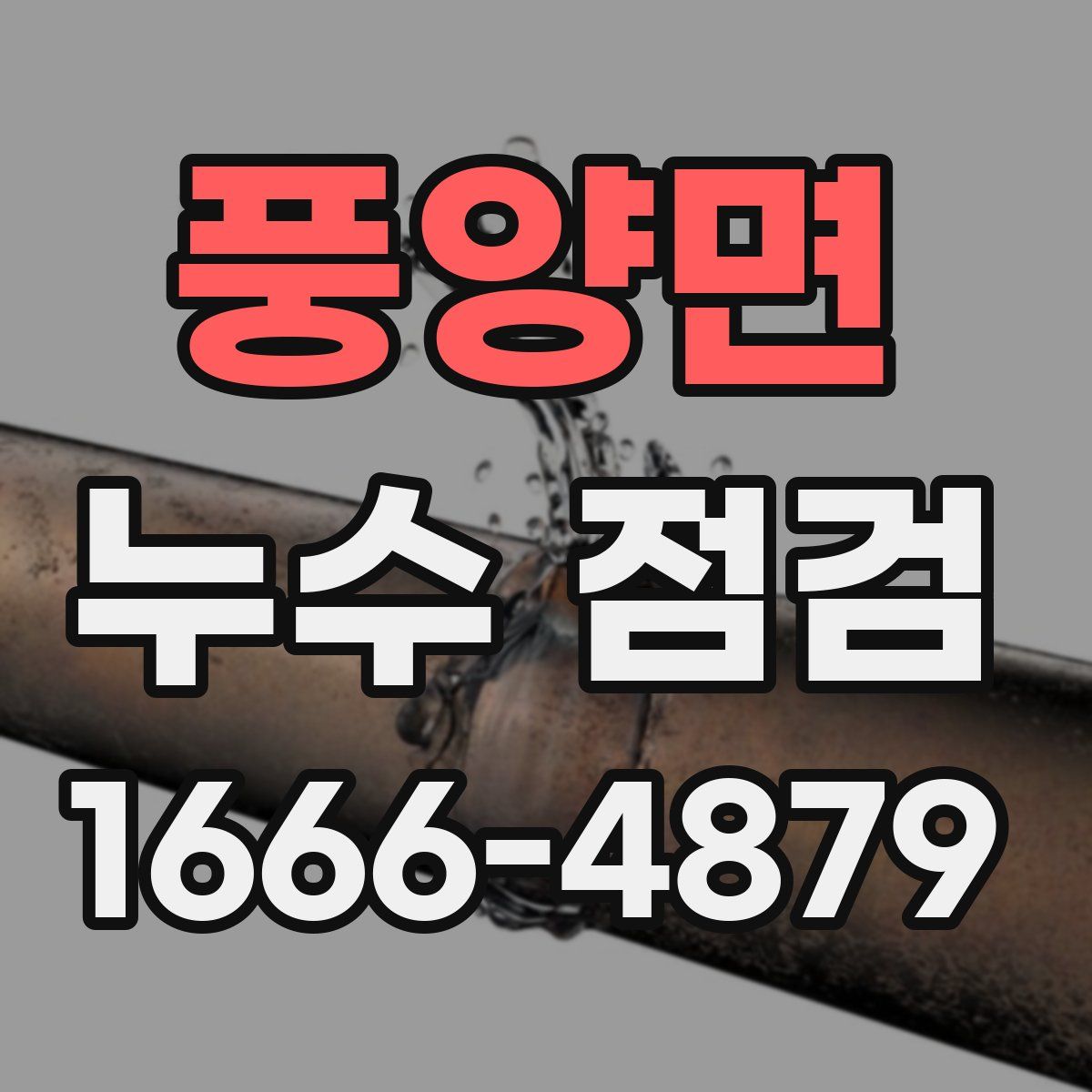풍양면 누수 점검