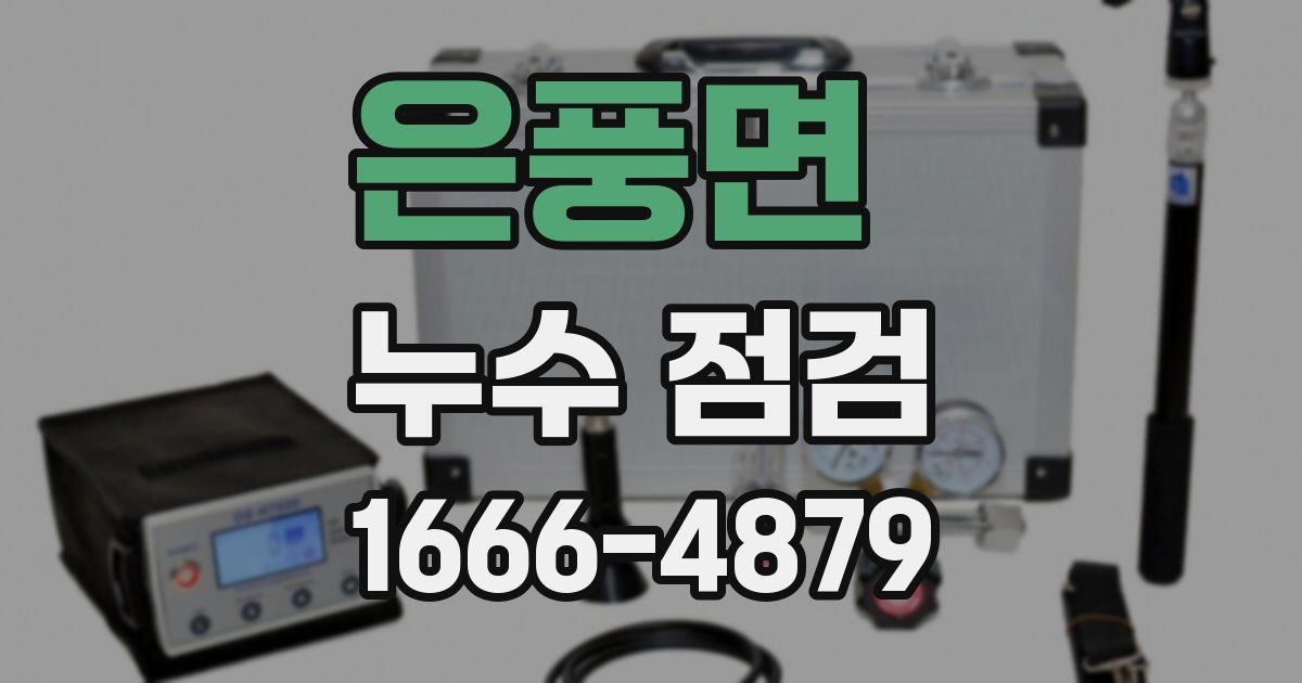은풍면 누수 점검