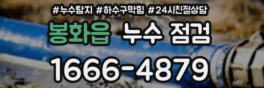 봉화읍 누수 점검