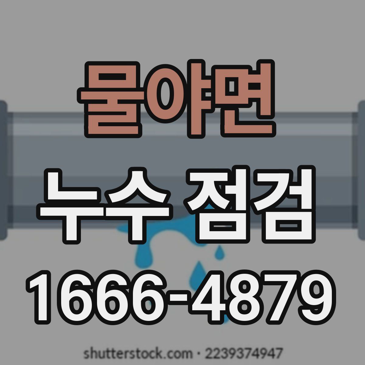 물야면 누수 점검
