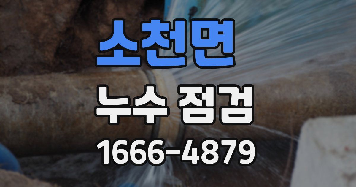 소천면 누수 점검