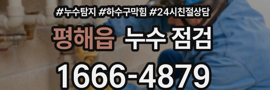 평해읍 누수 점검