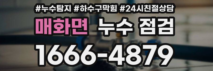 매화면 누수 점검