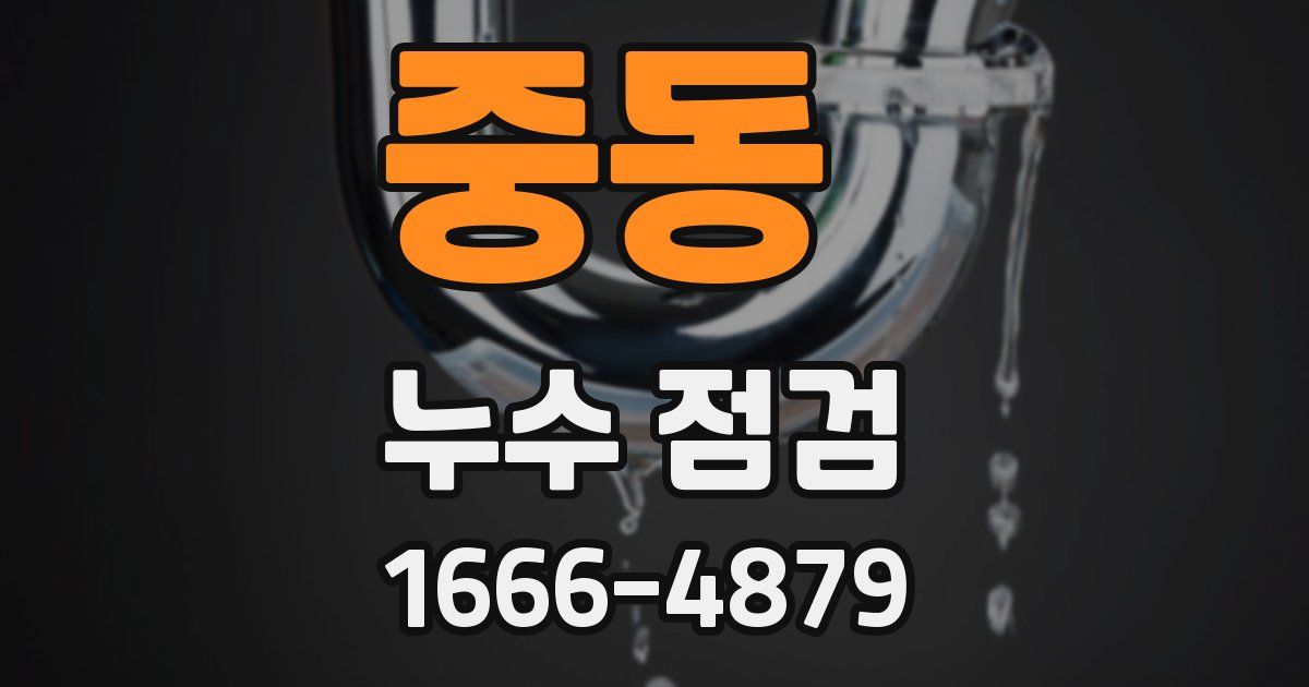 중동 누수 점검