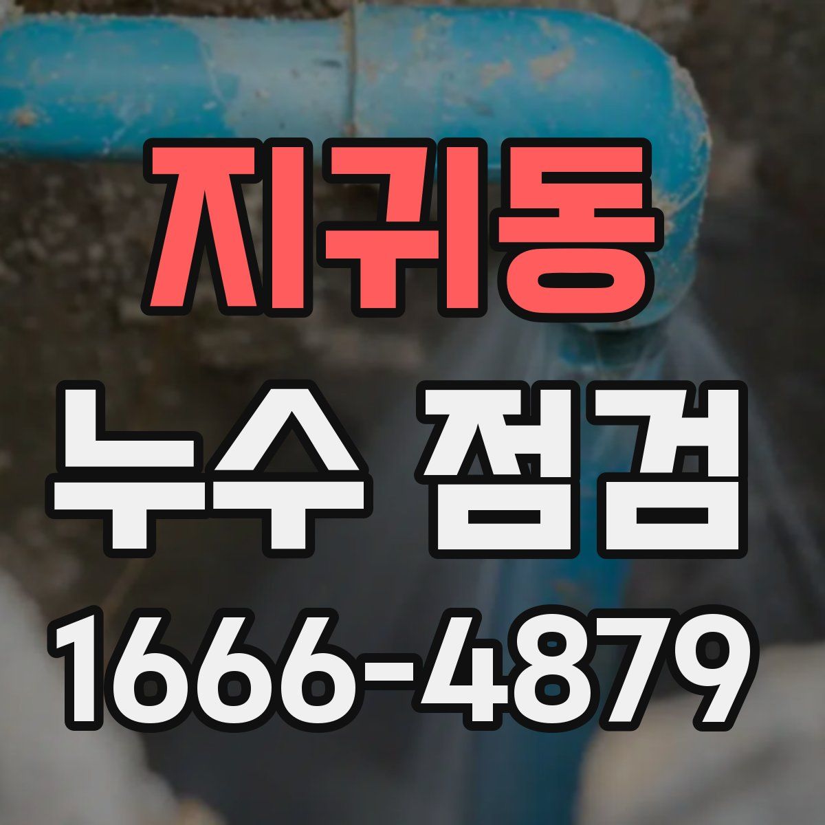 지귀동 누수 점검