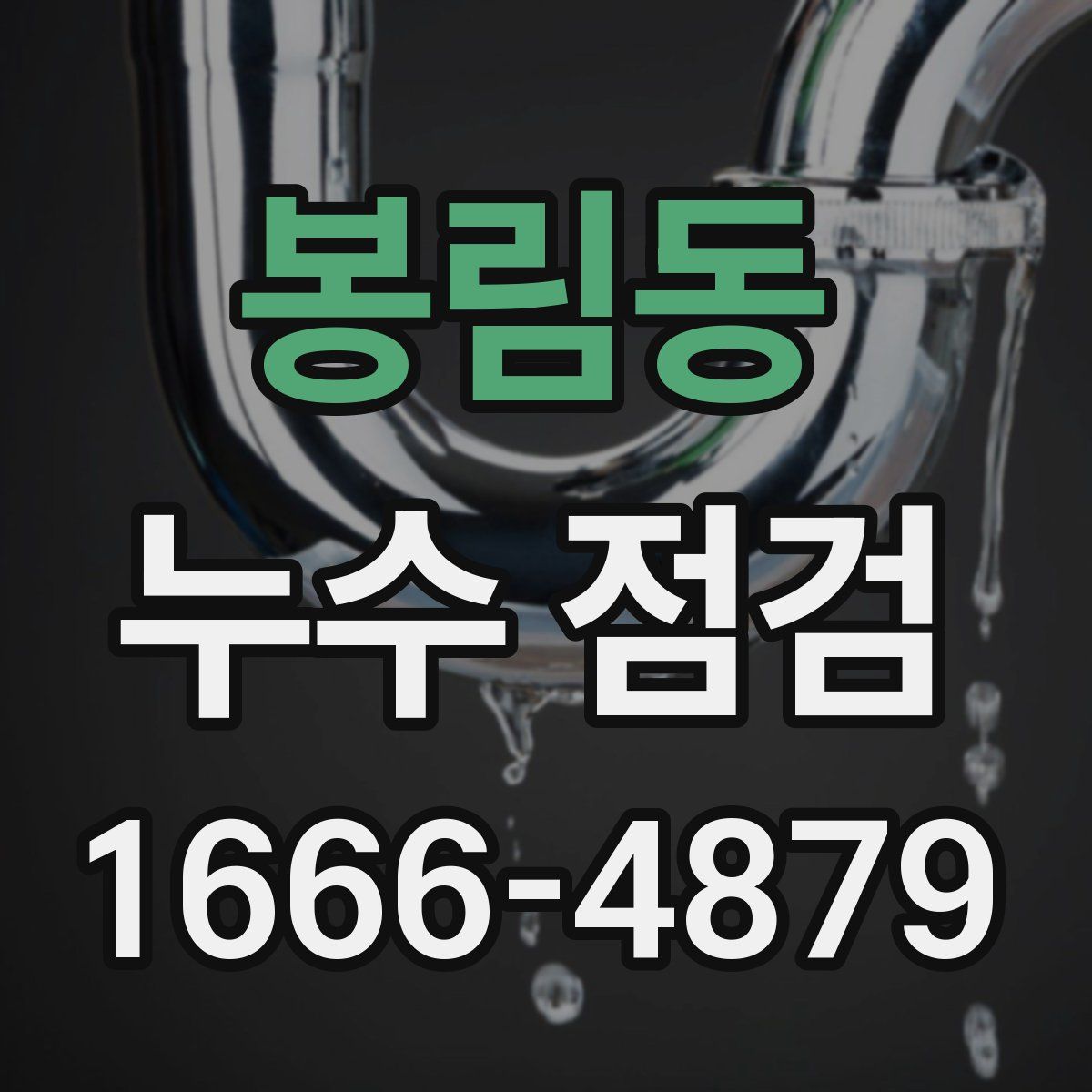 봉림동 누수 점검