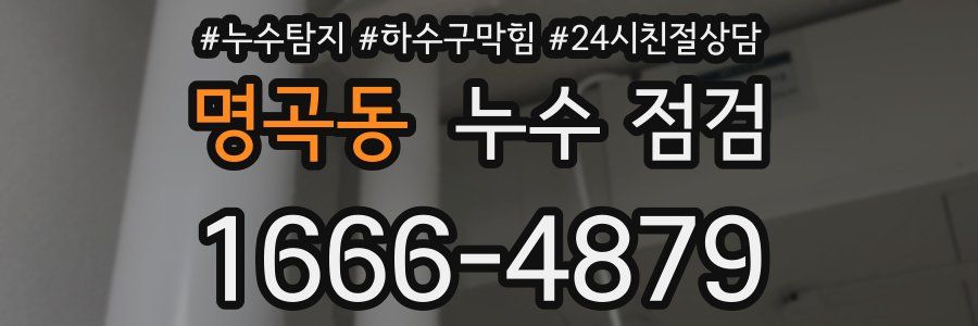 명곡동 누수 점검
