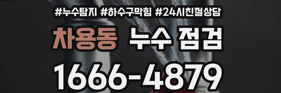 차용동 누수 점검