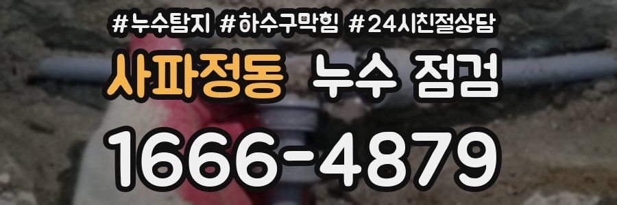 사파정동 누수 점검