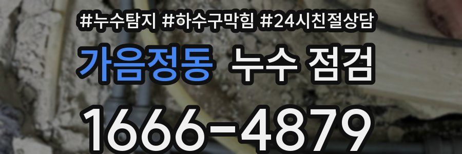 가음정동 누수 점검