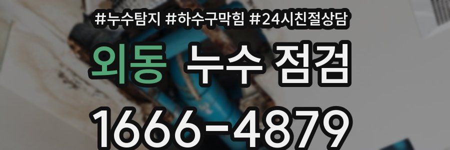 외동 누수 점검