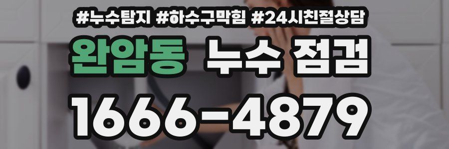 완암동 누수 점검