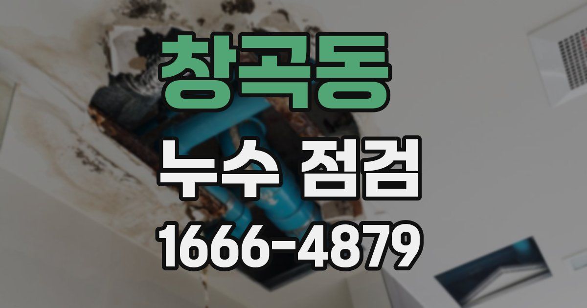 창곡동 누수 점검