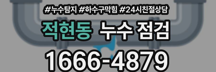 적현동 누수 점검