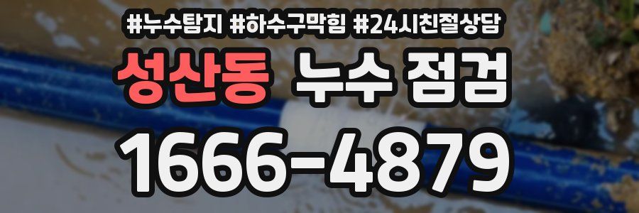 성산동 누수 점검