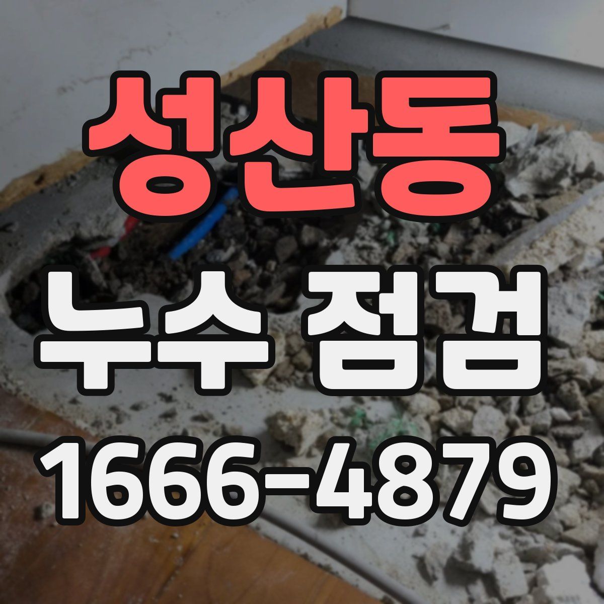 성산동 누수 점검