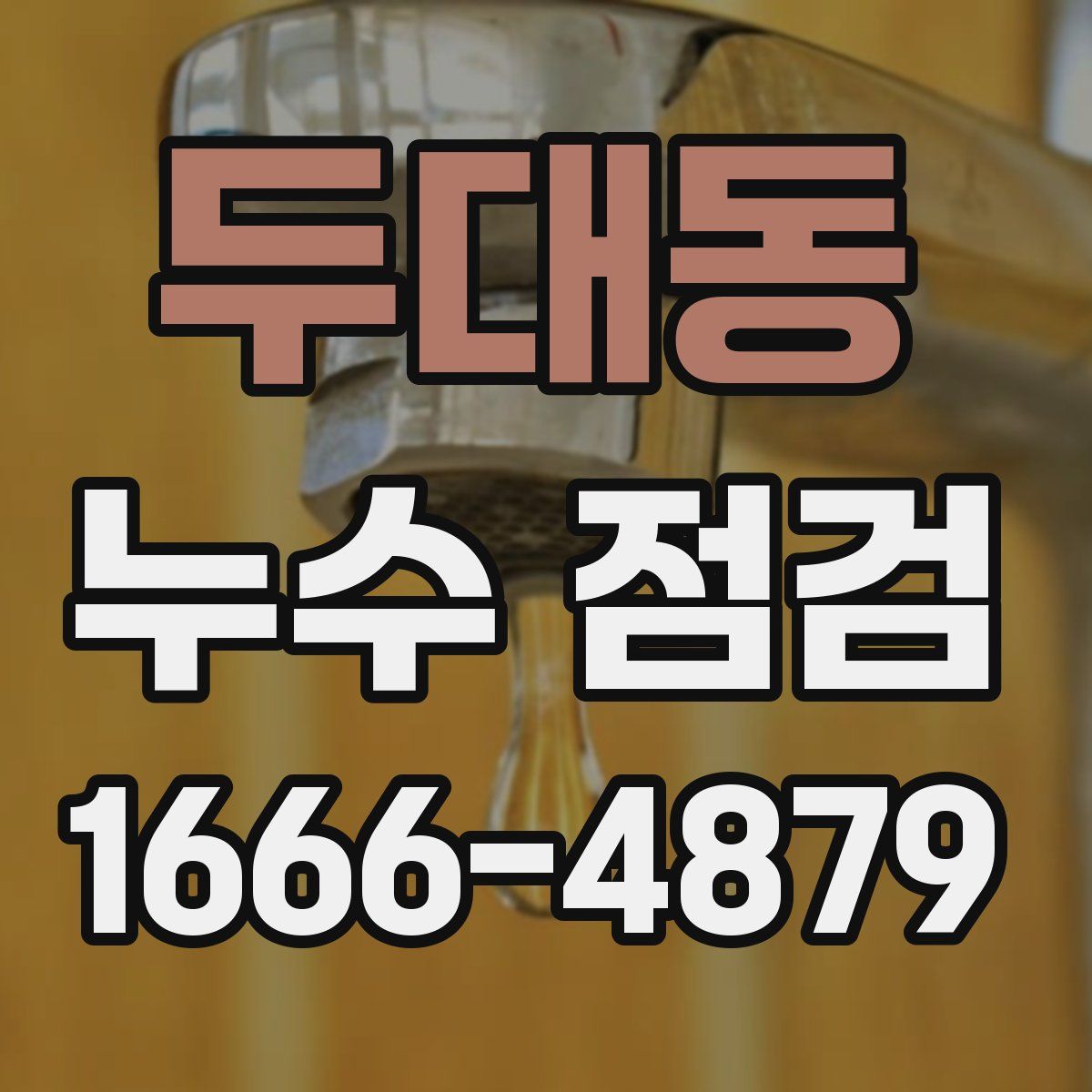 두대동 누수 점검