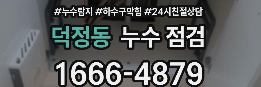 덕정동 누수 점검