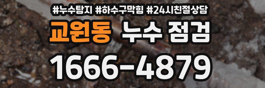 교원동 누수 점검